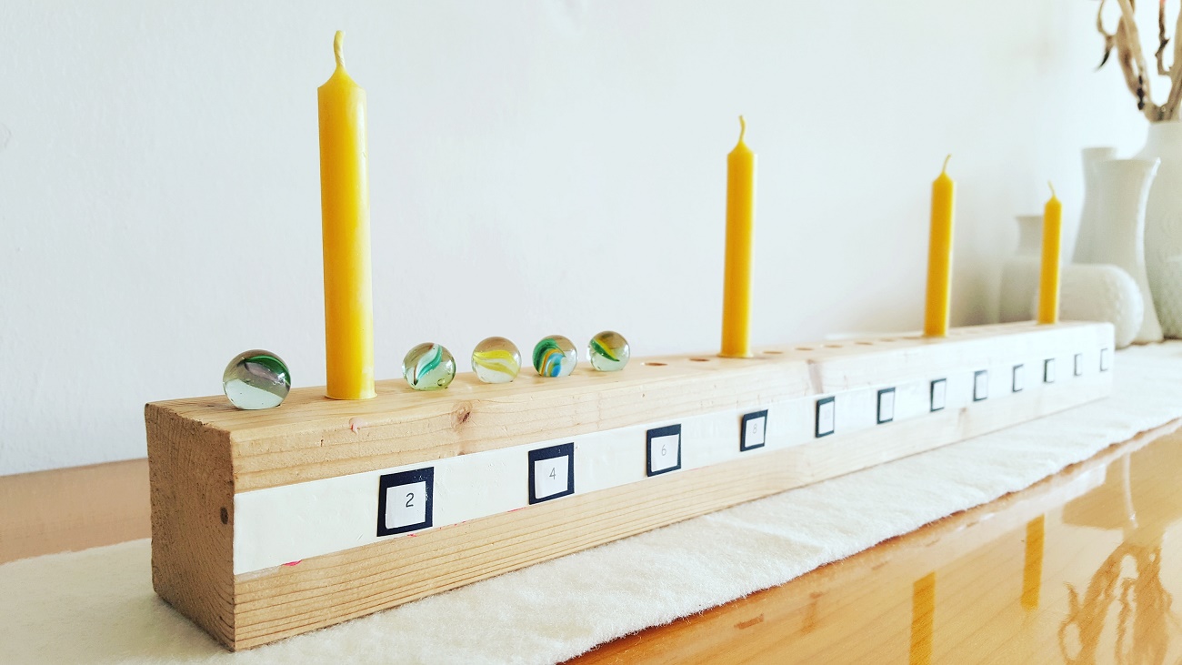 DIY-Adventskalender aus Holz zum Selberbauen