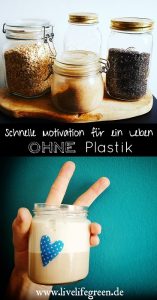 Pinterest-Pin: Tipps für einen motivierenden Einstieg in ein plastikfrei(er)es Leben