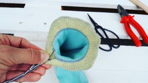 Upcycling-Kescher fast fertig