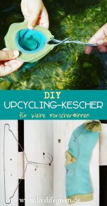 Pinterest-Pin: Upcycling-Kescher