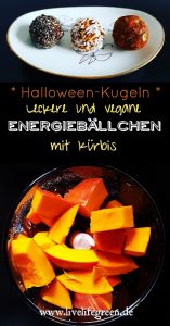 Pinterst-Pin: Energiebällchen mit Kürbis