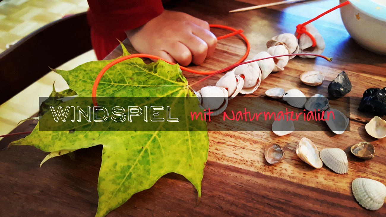 Windspiel aus Naturmaterialien