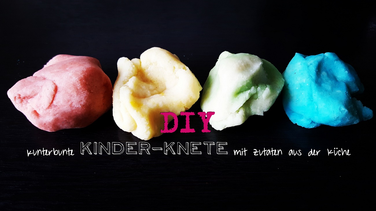 Bunte Kinder-Knete einfach selbermachen