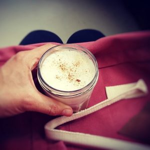 Plastikfrei to go Einmachglas als Coffee to go