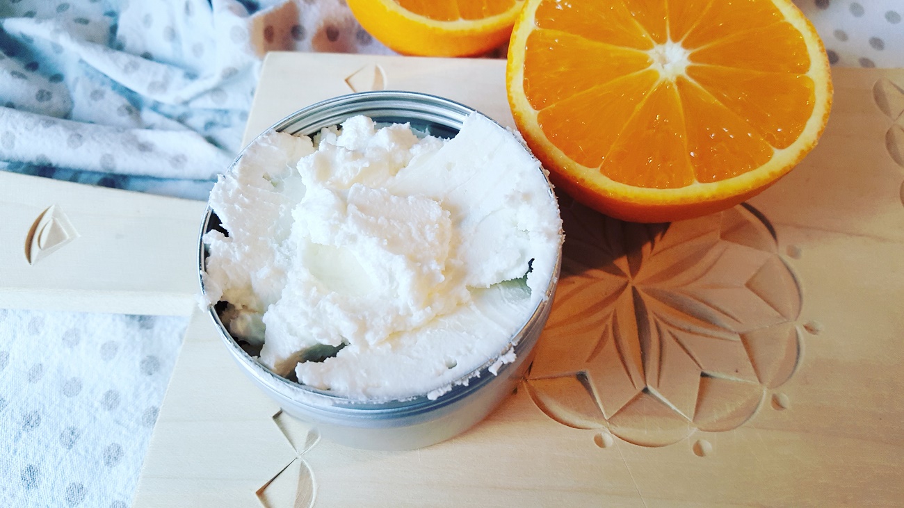 DIY-Shea Whip mit Ingweröl und Orangenöl