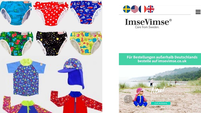 Nachhaltige Schwimmwindeln und Sonnschutzkleidung für Kinder: ImseVimse