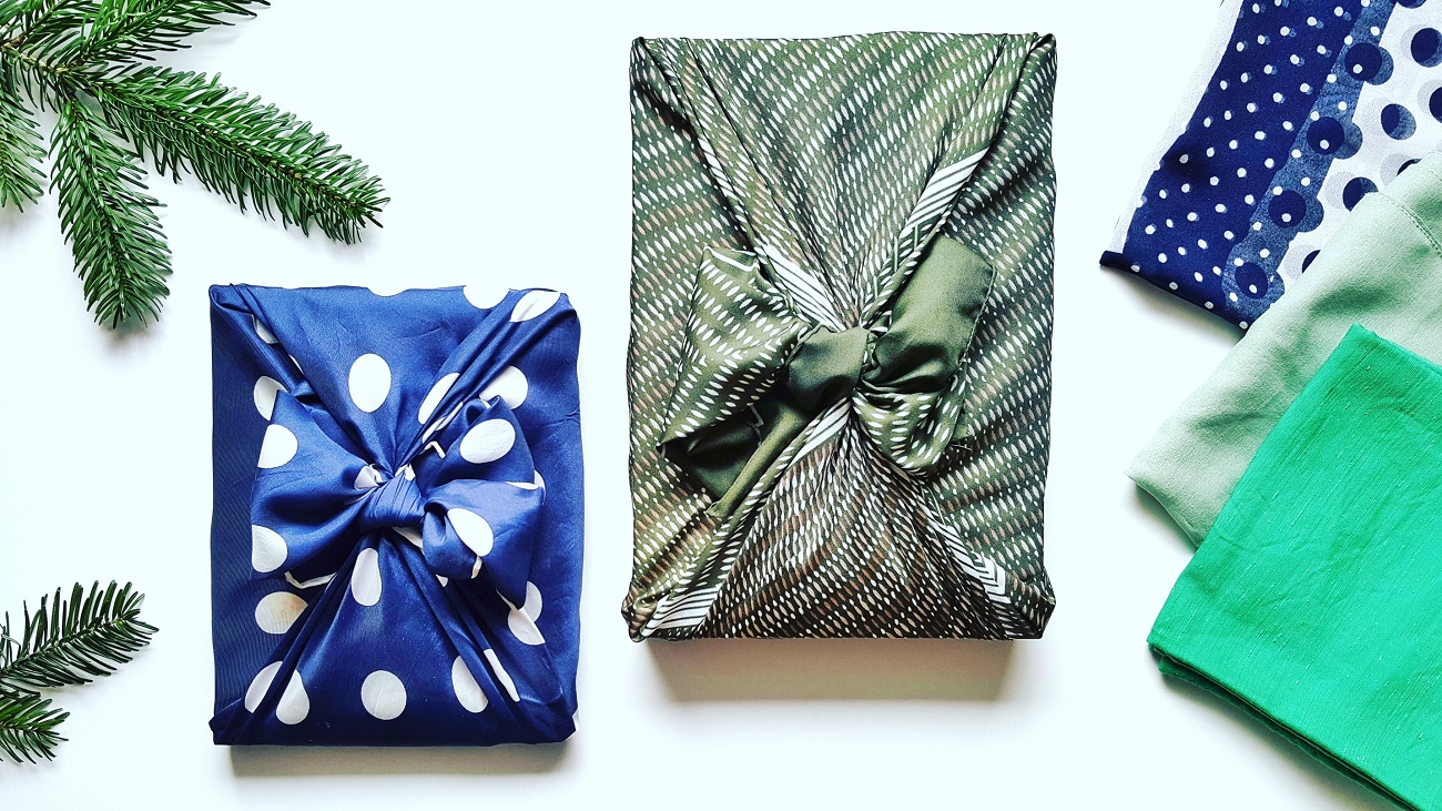 Furoshiki Zerowaste Geschenke verpacken ohne Müll