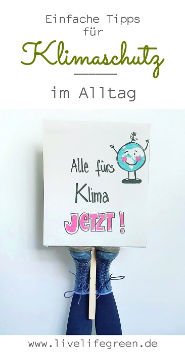 Pinterest-Pin: Einfache Klimaschutz-Tipps für den Alltag