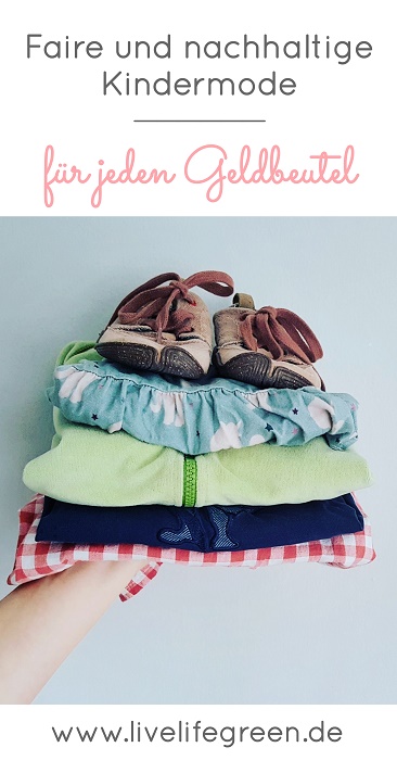Pinterest-Pin: Nachhaltige und faire Kindermode für jeden Geldbeutel