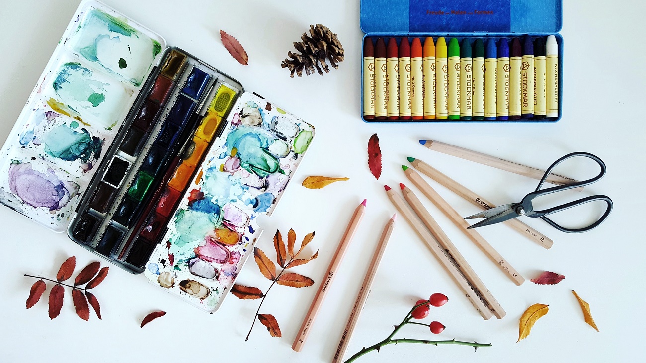 Nachhaltiges Bastelmaterial für Schule und Zuhause - ökologische Farben, Stifte und Co.