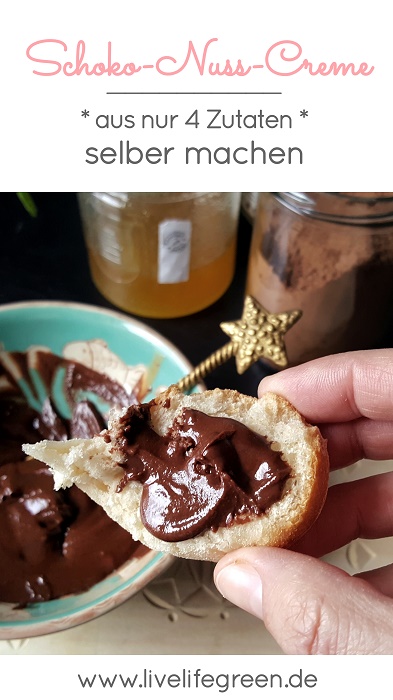 Pinterest-Pin: Schoko-Nuss-Creme ohne Palmöl selber machen