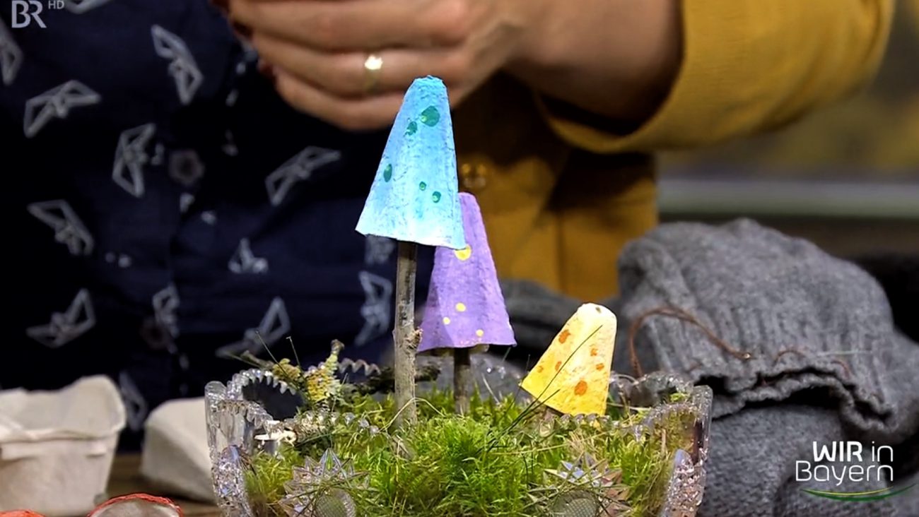 Upcycling Deko-Plize aus Eierkarton selber machen