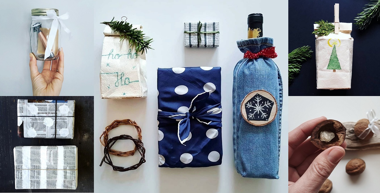Zero Waste Ideen zum Geschenke nachhaltig verpacken ohne Müll